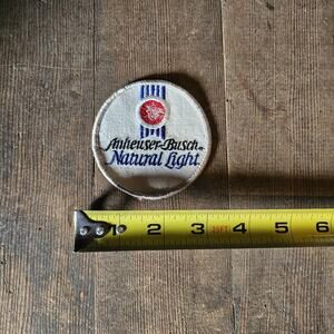 Anheuser Busch Natural Natty Light St Louis Beer Brewery Retro Vintage Patch